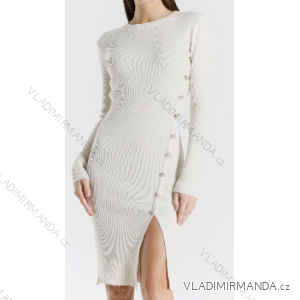 Women's Long Sleeve Pendant Dress (S/M ONE SIZE) ITALIAN FASHION IMPLI2371653