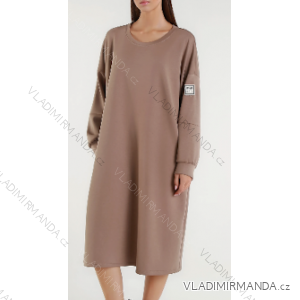 Women's Long Sleeve Oversized Zip Up Hooded Sweatshirt Coat (S/M/L ONE SIZE) ITALIAN FASHION IMPLI249611