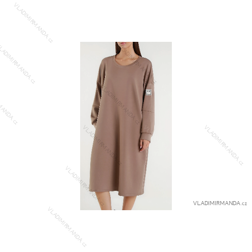 Women's Long Sleeve Oversized Zip Up Hooded Sweatshirt Coat (S/M/L ONE SIZE) ITALIAN FASHION IMPLI249611