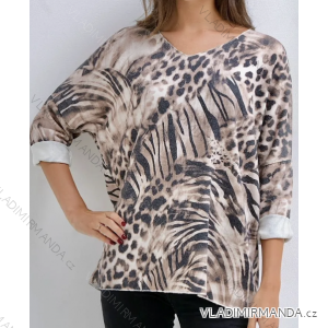 Women's Elegant Long Sleeve Dress (S/M ONE SIZE) ITALIAN FASHION IMPLI2220433lurex