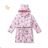 Warm fluffy bathrobe with hood for girls (98-128) KUGO FZ-6717