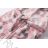Warm fluffy bathrobe with hood for girls (98-128) KUGO FZ-6717