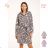 Warm fluffy bathrobe with hood for girls (98-128) KUGO FZ-6717
