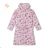 Warm fluffy bathrobe with hood for girls (98-128) KUGO FZ-6717