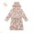 Warm fluffy bathrobe with hood for girls (98-128) KUGO FZ-6717