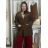 Women's stretch pants (S/M/L ONE SIZE) ITALIAN FASHION IMWKK25022  beige