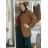 Women's stretch pants (S/M/L ONE SIZE) ITALIAN FASHION IMWKK25022  beige