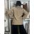 Women's stretch pants (S/M/L ONE SIZE) ITALIAN FASHION IMWKK25022  beige