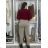 Women's 3/4 long sleeve shirt dress (XS/S/M ONE SIZE) ITALIAN FASHION IMD25030 S / M / L beige