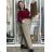 Women's 3/4 long sleeve shirt dress (XS/S/M ONE SIZE) ITALIAN FASHION IMD25030 S / M / L beige