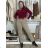 Women's 3/4 long sleeve shirt dress (XS/S/M ONE SIZE) ITALIAN FASHION IMD25030 S / M / L beige