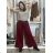 Women's Summer Long Harem Pants (42/44/46 ONE SIZE) ITALIAN FASHION IM424361 S / M / L black
