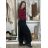 Women's Summer Long Harem Pants (42/44/46 ONE SIZE) ITALIAN FASHION IM424361 S / M / L black