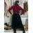 Women's Warm Long Sleeve Dress (L / XL ONE SIZE) ITALIAN FASHION IM421MIA