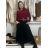 Women's Warm Long Sleeve Dress (L / XL ONE SIZE) ITALIAN FASHION IM421MIA