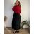 Women's Warm Long Sleeve Dress (L / XL ONE SIZE) ITALIAN FASHION IM421MIA