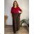 Women's Warm Long Sleeve Dress (L / XL ONE SIZE) ITALIAN FASHION IM421MIA  black
