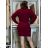 Jacket thin long sleeve women's (UNI XS-M) ITALIAN FASHION IM120049 S / M / L wine