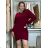 Jacket thin long sleeve women's (UNI XS-M) ITALIAN FASHION IM120049 S / M / L wine