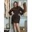 Jacket thin long sleeve women's (UNI XS-M) ITALIAN FASHION IM120049 S / M / L Brown