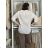 Women's Medium Length Skirt (S/M ONE SIZE) ITALIAN FASHION IMM23HG3154  white