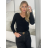 Women's elegant icecool jumpsuit (M/L, XL/XXL) AINUOSI ITALIAN FASHION IMB232785 XS/S/M black