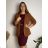 Set elegant jacket long sleeve and pants women (S / M ONE SIZE) ITALIAN FASHION IMM211392 44 Brown