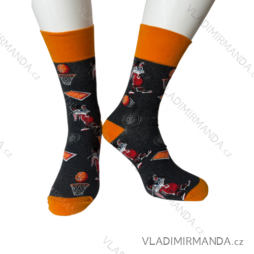 Men's socks thin (42-46) POLISH MODA DPP20003  oranžová