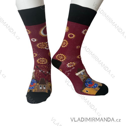 Happy Prague Men's Socks (41-43,44-46) POLISH FASHION DPP23011