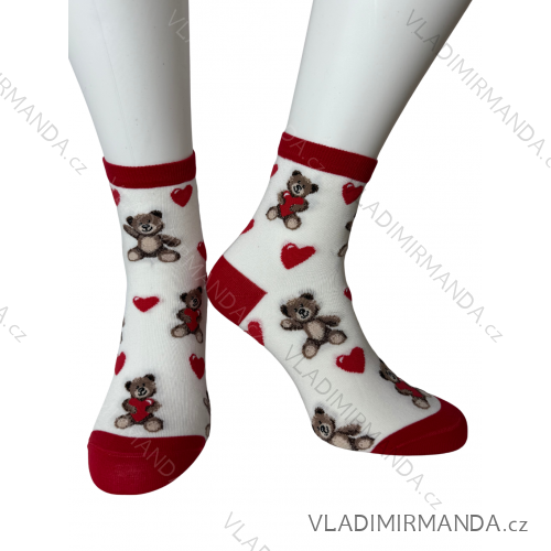 Men's socks thin (42-46) POLISH MODA DPP25201 37-41 red