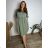 Casual dress, warm, long sleeve, women's, oversized (50/52/54 ONE SIZE) ITALIAN FASHION IM425540 50/52/54 old mint green