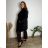 Women's long pleated skirt with belt (S/M/L ONE SIZE) ITALIAN FASHION IMC25333