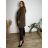 Women's long pleated skirt with belt (S/M/L ONE SIZE) ITALIAN FASHION IMC25333