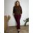 Women's oversized stretch sweatpants (50/52 ONE SIZE) ITALIAN FASHION IM425016 50/52/54 medium brown