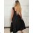 Women's summer dress with wide straps (S/M/L ONE SIZE) ITALIAN FASHION IMPBB25B25300 -   white -   S / M / L