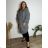 Women's 3/4 long sleeve shirt dress (XS/S/M ONE SIZE) ITALIAN FASHION IMD25030 54/56/58 grey