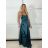 Long satin strapless evening dress for women (XS/S/M ONE SIZE) ITALIAN FASHION IMC25119