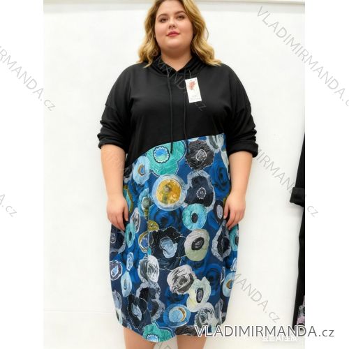 Women's oversized stretch sweatpants (50/52 ONE SIZE) ITALIAN FASHION IM425016