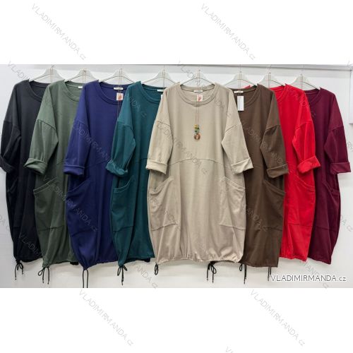 Women's elegant party long sleeve dress (S/M ONE SIZE) ITALIAN FASHION IM322282