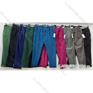 Women's Plus Size Stretch Pants (54/56/58 ONE SIZE) ITALIAN FASHION IM424101