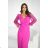 Women's long sleeve formal dress (34-48) POLISH FASHION PMLBC25314-01 pink 34