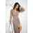 Women's long sleeve formal dress (34-48) POLISH FASHION PMLBC25314-01 Brown 34