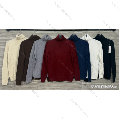 Women's Long Sleeve Knitted Sweater (S/M ONE SIZE) ITALIAN FASHION IMWDT23005