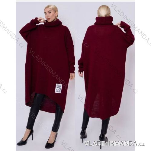 Women's elegant party long sleeve dress (S/M ONE SIZE) ITALIAN FASHION IM322282