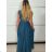 Women's Sleeveless Long Party Dress (S/M ONE SIZE) ITALIAN FASHION IMPBB22 IMPBB225009kt/DRU S/M neon pink
