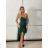 Women's long elegant party dress with straps (S/M ONE SIZE) ITALIAN FASHION IMPBB23B23376