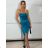Women's long elegant party dress with straps (S/M ONE SIZE) ITALIAN FASHION IMPBB23B23376