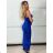 Women's long elegant party dress with straps (S/M ONE SIZE) ITALIAN FASHION IMPBB23B23376