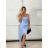 Women's long elegant party dress with straps (S/M ONE SIZE) ITALIAN FASHION IMPBB23B23376