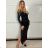 Women's summer top (UNI S / M) ITALIAN FASHION IMM20396 -   black -   S / M / L